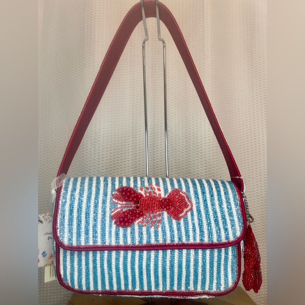 Viral Lobster Beaded Bag!!